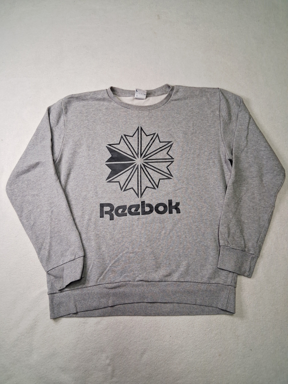 Reebok Men's Grey Crewneck Sweatshirt